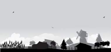 buğday alan köyü yakınlarında ile peyzaj