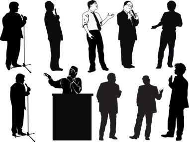 hoparlör siluetleri koleksiyonu