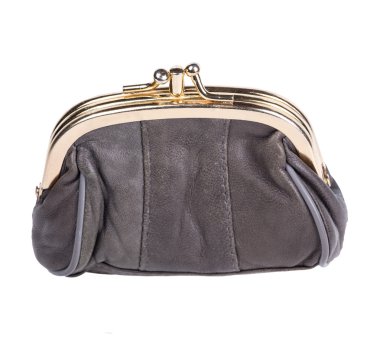 beyaz üzerine tek kahverengi kapalı çanta