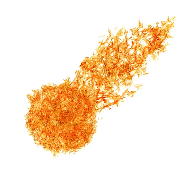 Fireball isolated on white — Stock Photo, Image