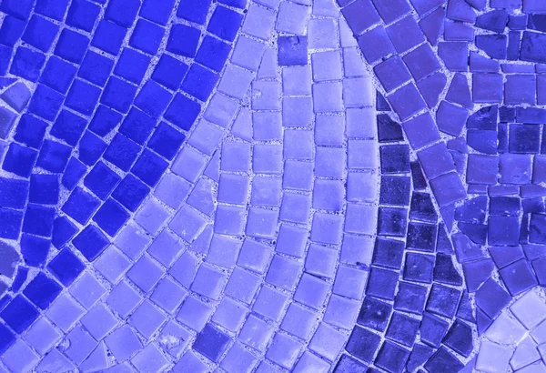 Cor azul mosaico abstrato bacground — Fotografia de Stock