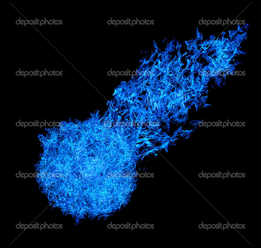 fireball black background
