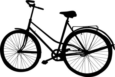 tek siyah beyaz Bisiklet