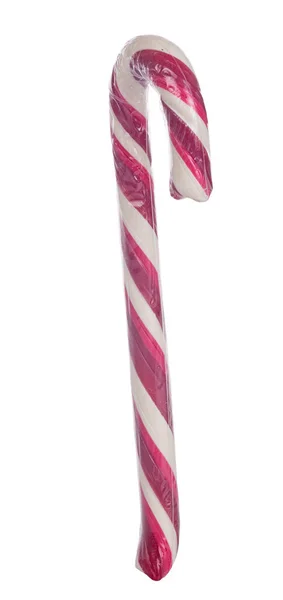 Beyaz Arka Planda Izole Edilmiş Noel Şeker Kamışı — Stok fotoğraf