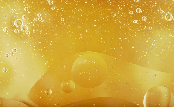 Yellow Abstract Background Bubbles Water — Stockfoto