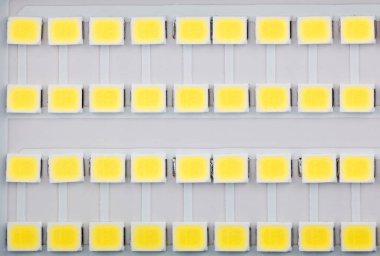 LEds satırları ile makro fotoğraf