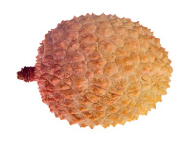 tek liçi meyvesi beyaz arkaplanda izole