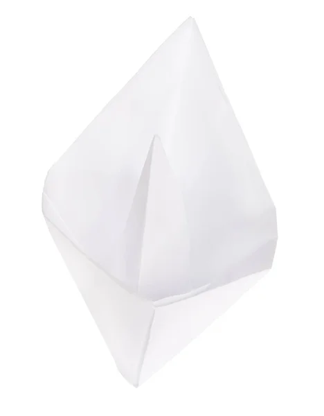 Luce Origami Barca Isolato Sfondo Bianco — Foto Stock