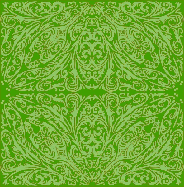 Illustration Light Green Decoration Dark Background — Stock Vector