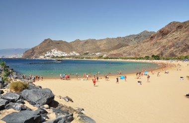 Teresitas beach. Tenerife island, Canaries clipart