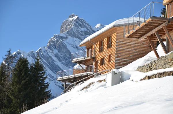 Alpské scenérie, braunwald, Švýcarsko — Stock fotografie