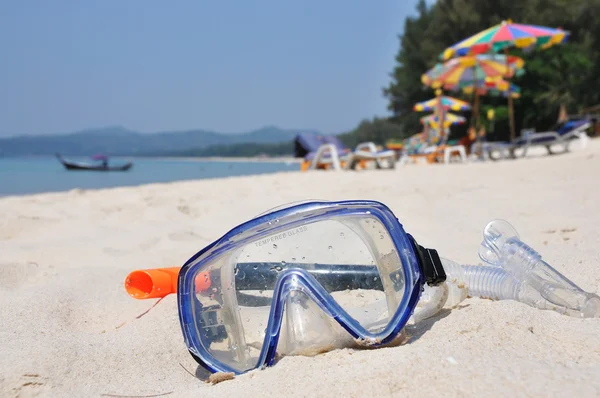 Nurkowanie zestaw na plaży bangtao beach phuket Island — Zdjęcie stockowe