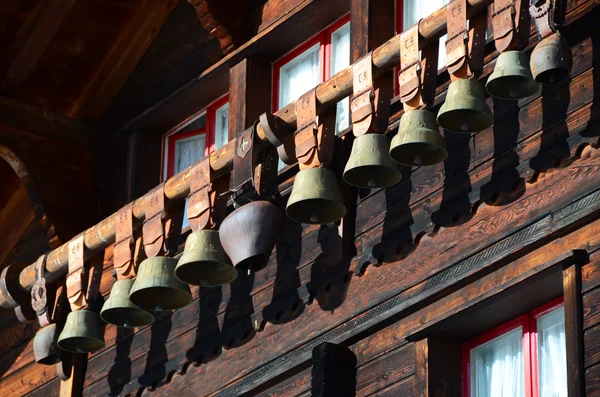 Traditional Swiss cowbells — Stock Photo, Image