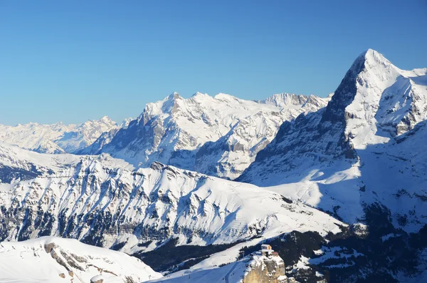 Famous Eiger mountain, view from Schilthorn. Swiss Alps — Stock Photo, Image