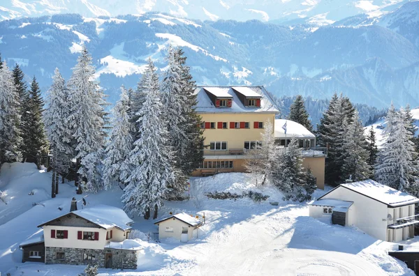 Pizol, відомого швейцарського гірськолижного курорту — стокове фото