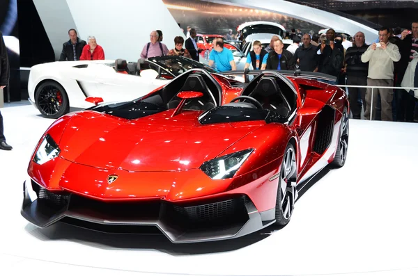 GENEVA - MARCH 12: Mansory Lamborghini Aventador on display at 8 — Stock Photo, Image