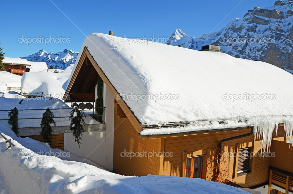 Murren, famous Swiss skiing resort