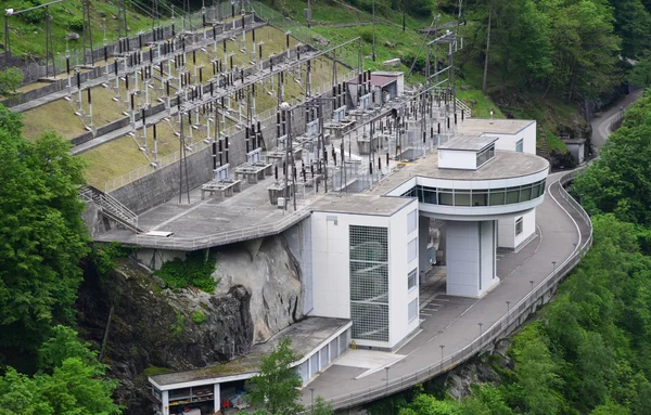 Power station in Verzasca valley, Switzerland — Stock Photo, Image