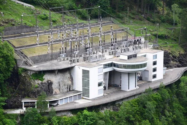 Power station in Verzasca valley, Switzerland — Stock Photo, Image