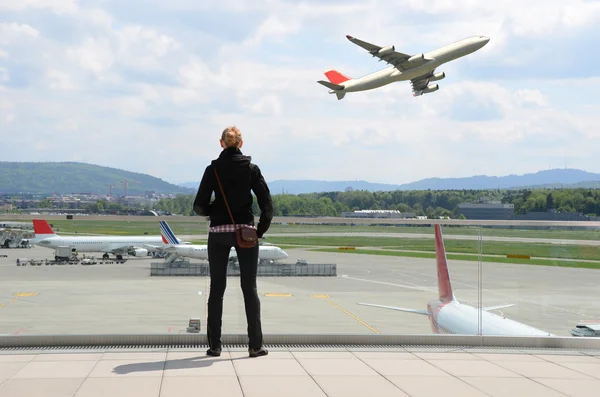 Escena aeropuerto — Foto de Stock