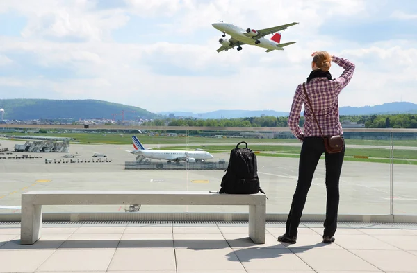 Flygplatsen scen — Stockfoto