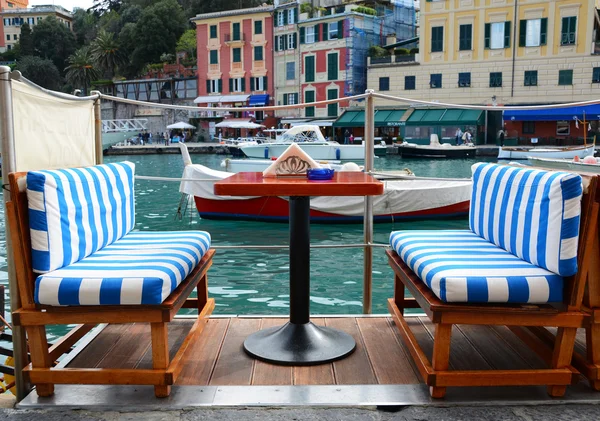 Street cafe in Portofino, Italy — Stock Image Street cafe in Portofino, Italy Royalty Free Stock Photos