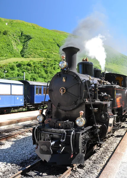 Old steam train, Switzerland Royalty Free Stock Images