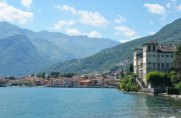 Gravedona città e lago di Como — Foto Stock