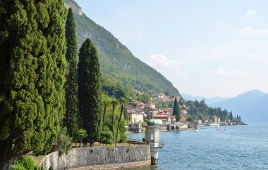 villa monastero dan como Gölü. İtalya