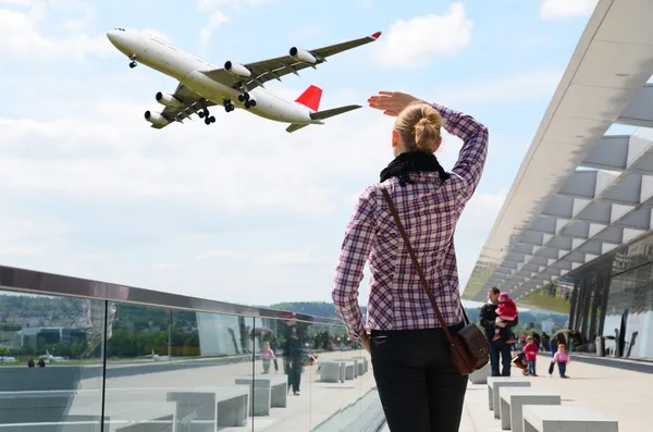 Flygplatsen scen — Stockfoto