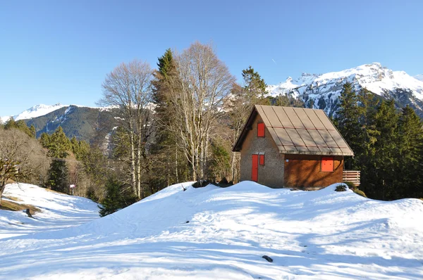 Braunwald, famous Swiss skiing resort — Stock Photo, Image
