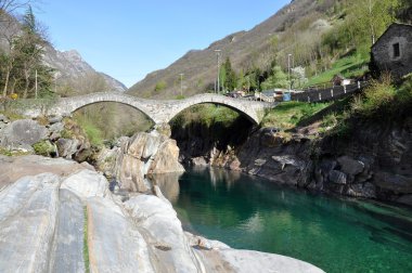 Ponte dei tuz Köprüsü'lavertezzo, İsviçre