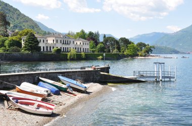 Bellagio kasabası ünlü İtalyan Gölü Como 'da.