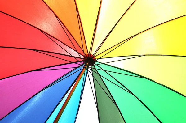 虹着色された傘 — ストック写真