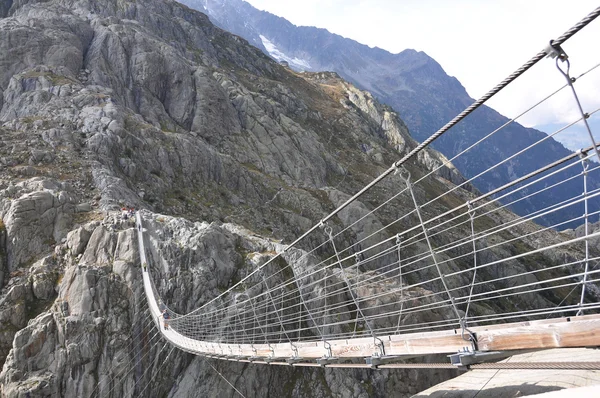 Trift Bridge, le plus long pont suspendu piétonnier de 170 m — Photo