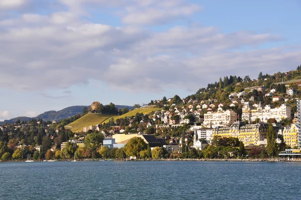 Montreux, lago de Ginebra, Suiza — Foto de Stock