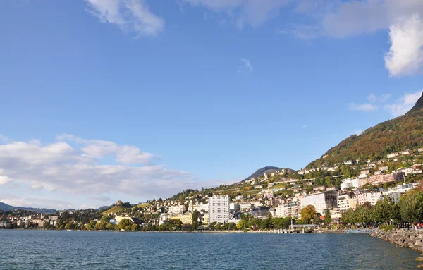 Монтрё, Женевское озеро, Швейцария — стоковое фото