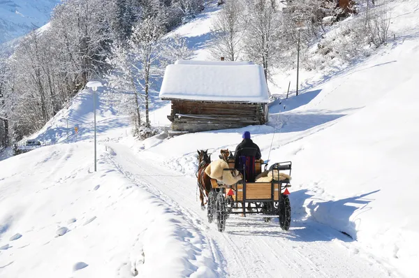 Braunwald, beroemde Zwitserse Ski resort — Stockfoto