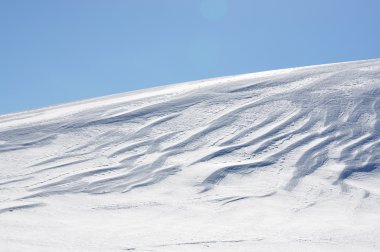 İsviçre Alpleri'nde Snowdrifts