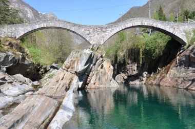 Ponte dei tuz Köprüsü'lavertezzo, İsviçre