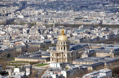 les Invalides, Paris, Fransa, havadan görünümü
