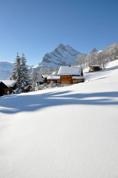 Alpejskie krajobrazy, braunwald, Szwajcaria — Zdjęcie stockowe