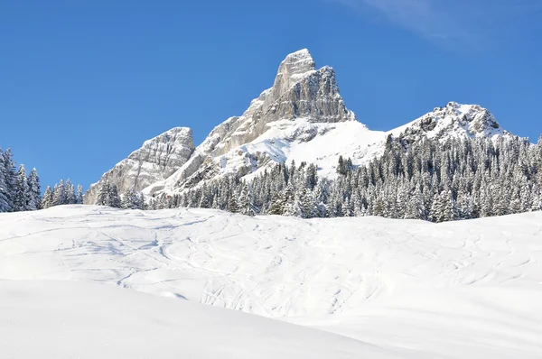 Braunwald, ünlü İsviçreli Kayak tesisi — Stok fotoğraf