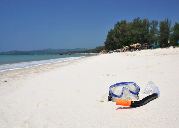 Šnorchlovací set na bangtao beach phuket Island — Stock fotografie