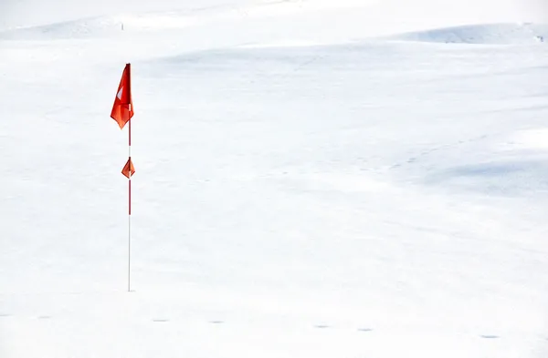 Golf Sahası karla kaplı — Stok fotoğraf
