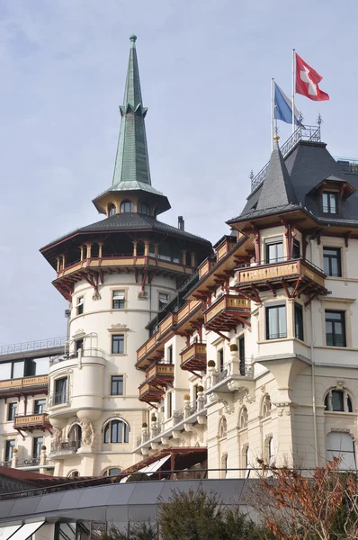 Luxury Swiss Hotel — Stock Photo, Image