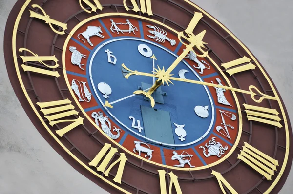 Ancient zodiacal clock — Stock Photo, Image