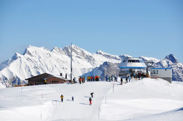 Pizol, famosa estância de esqui suíça — Fotografia de Stock