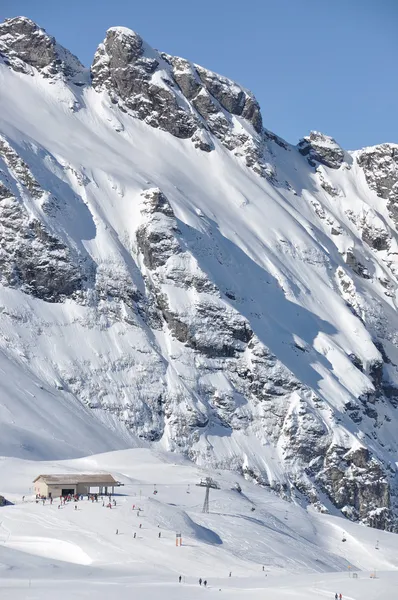 Pizol, beroemde Zwitserse Ski resort — Stockfoto