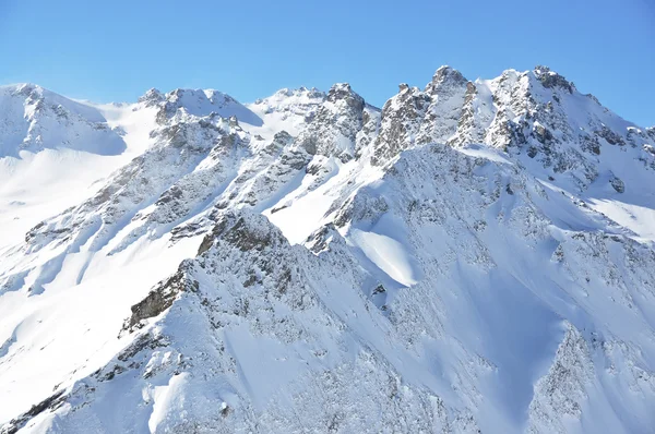 Pizol, berühmtes Schweizer Skigebiet — Stockfoto